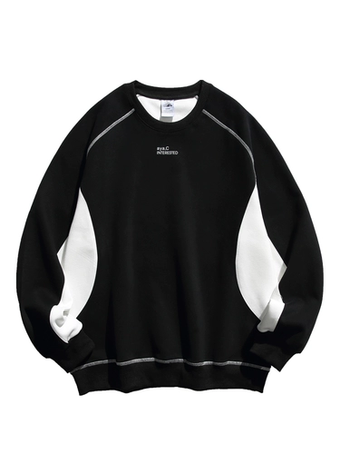 悟空有货 Ретро японский свитшот подходит для мужчин и женщин для влюбленных, оверсайз