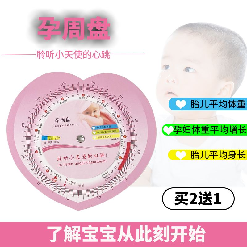 Pregnancy week chart Pregnancy week calculation chart Scientific calculation table Expected birth card Pregnancy turntable Pregnancy love turntable calculation tool