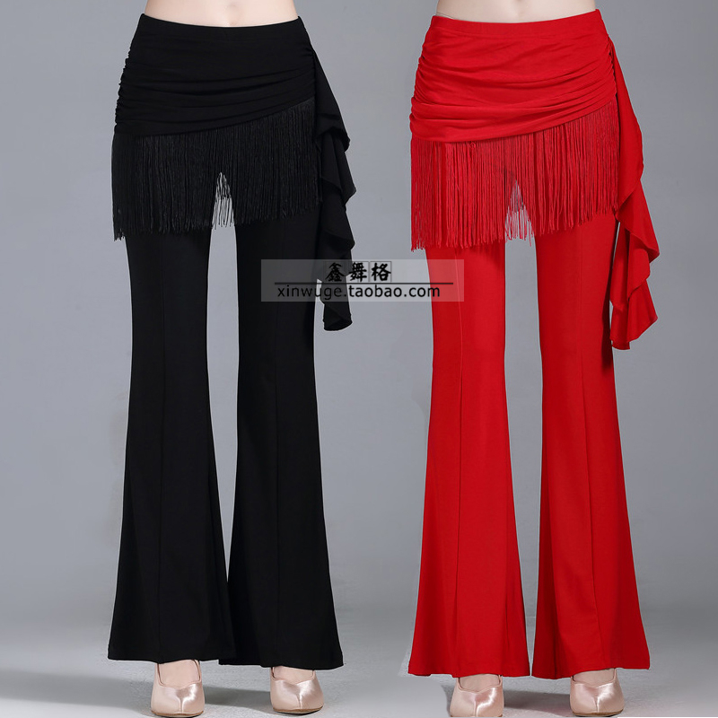 Square dance dress pants Children's elastic dance suit Latin dance pants Skill Performance Miniature Trumpeter Trousers