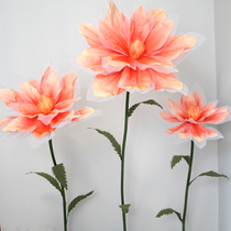 New Wedding Props Paper Flower Foam Flowers Silkscreen Flower Stage Decoration Flower Wedding Arrangement Decoration Shop Window Hem