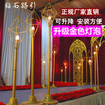 New wedding props Iron Diamond road guide lights ornaments wedding wedding table geometry can be lifted road guide
