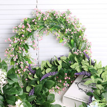 New wedding home Residence Decoration Simulation Flower Vine Circle Hotel Network Red Shop Decoration Simulation Plant Fake Flowers
