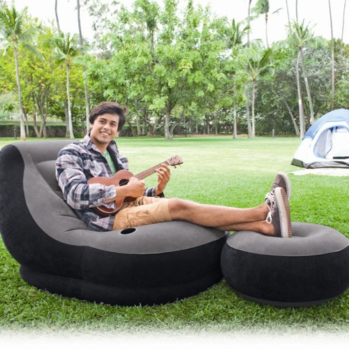 Intex, комфортный надувной складной диван для отдыха, татами