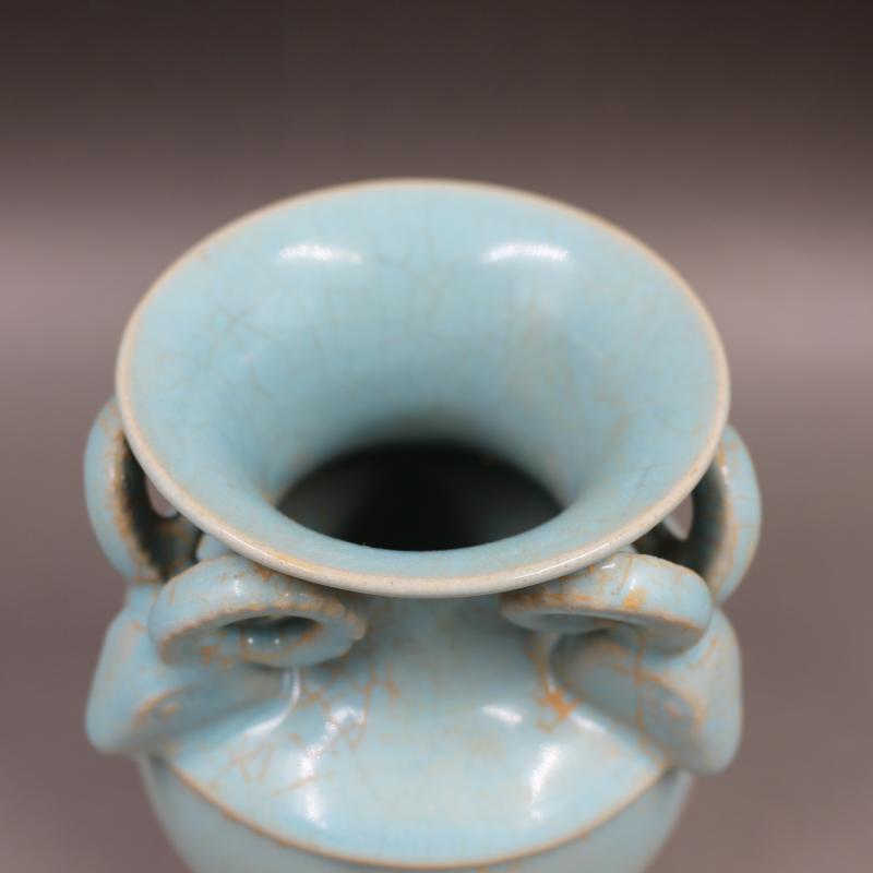 宋  汝窯  青釉   四羊尊瓶   現代工芸品 美術品 置物 宋 汝窯 青釉 四羊尊瓶 現代工芸品 美術品 置物 - メルカリ