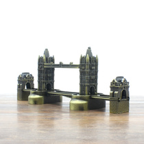 Export British landmark building London Tower Bridge alloy model twin bridge ornaments European-style TOWER BRIDGE