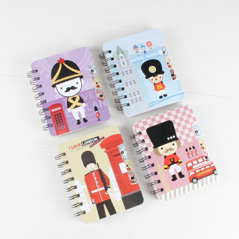British style soldier pattern notepad for children to write this creative cute little prize