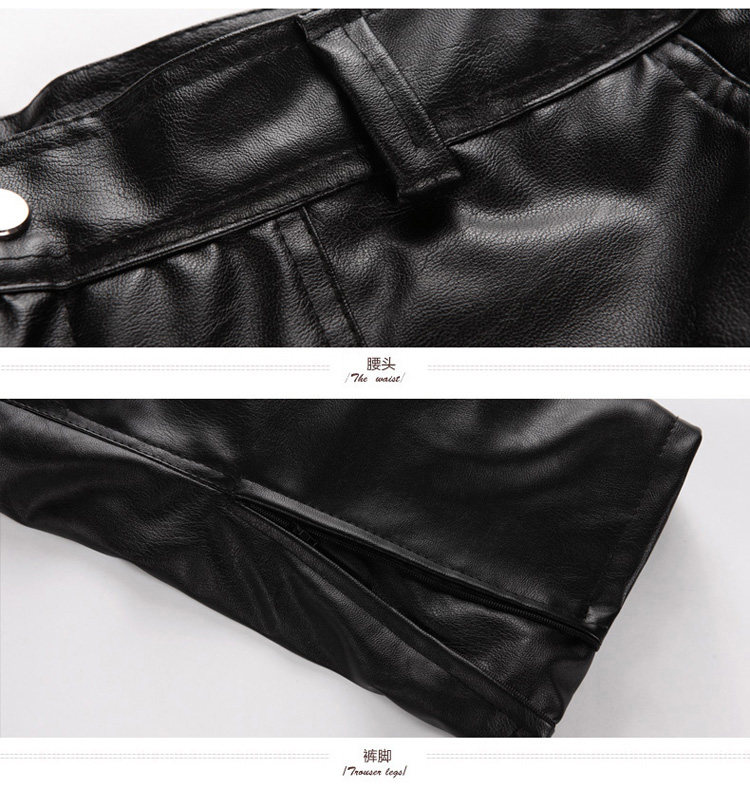 Pantalon cuir homme droit pour hiver - Ref 1483910 Image 16