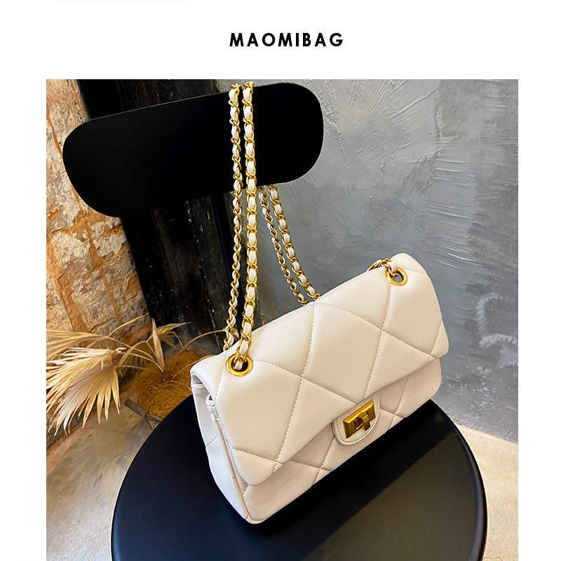 MAOMIBAG French small crowdsourced wind Soft Pilinger chain Bag 2021 new texture minimalist Inclined Bag