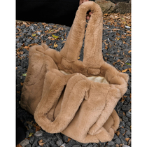 autumn ladies bag korean style net red plush bag furry bag handbag tote bag 2021 new large capacity shoulder bag