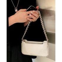 Autumn Lady Bag Package Women 2021 Summer New Tide Fashion Bright Face Single Shoulder Diagonal Satchel Chain Bag Armpit Small Square Bag