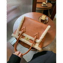 autumn ladies bag premium sensual lamb wool bag winter 2021 new trendy plush shoulder crossbody handbag