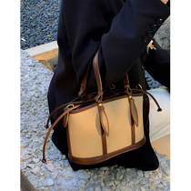 Autumn Lady Bag Package Advanced Sensation Lychee Thread Handbag 2021 New Tide Retro Ancient 100 Lap Single Shoulder Inclined Satchel Bag Woman Bag