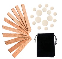 17PCs clarinet mat 10PCs clarinet tube connecting Cork strip black tube cork accessories