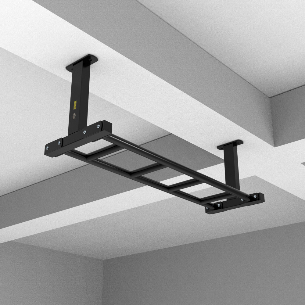 Installation of double bar double bar on the interior beam under the East interior beam