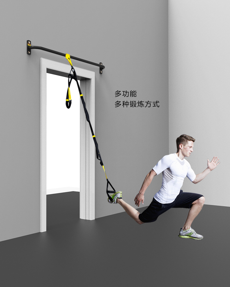 Pull-up device wall upper wall door upper horizontal bar home indoor single double bar sandbag rack elastic rope rack