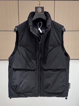 Men's autumn and winter stand collar down cotton vest 2026 new style