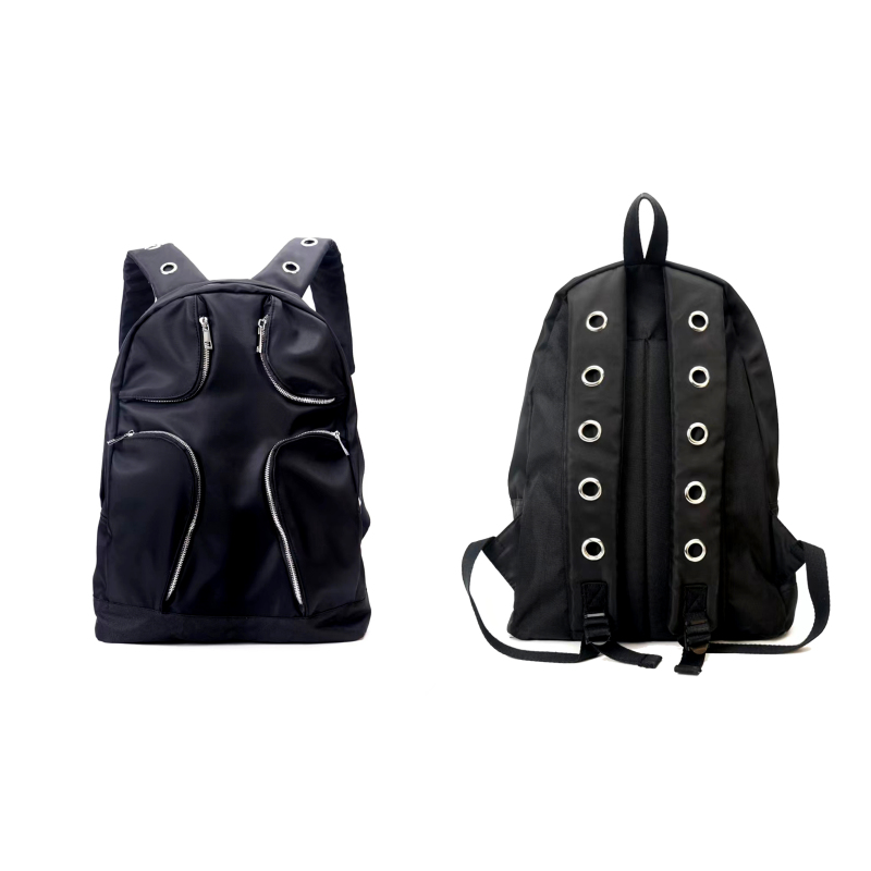 Cyberlove(Cl*) 24S Nylon Multi-Pocket Backpack Black Tactical Large-Capacity Backpack