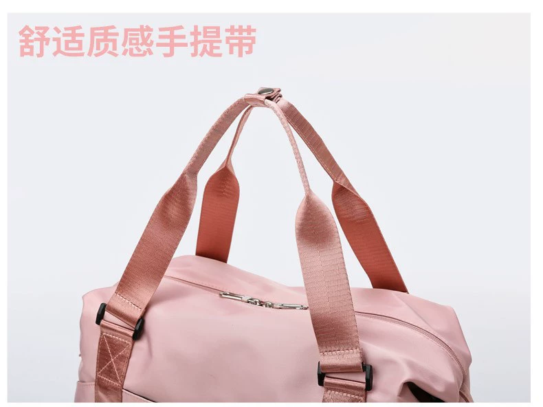 Túi du lịch đường ngắn nữ lưới màu đỏ xách tay dung tích lớn nhẹ đi bơi túi thể dục túi vải thô túi du lịch kinh doanh túi du lịch - Túi du lịch