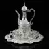 Nga retro kim loại rượu jug rượu thủy tinh đặt trang phục chụp đạo cụ quà tặng tân gia ly rượu vang ocean Rượu vang
