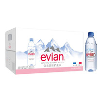 French imported evian evian natural mineral water 500ml * 24 bottles of drinking water pure water