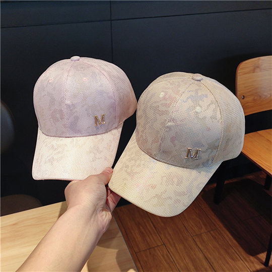 French hat women's spring and summer all-match sunshade camouflage Korean style fashionable breathable baseball cap with face-shaped small peaked cap