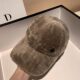 French thickened warm baseball cap for men and women, versatile M letter, small peaked cap with face, autumn and winter plush hat