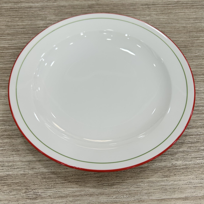 Ceramic Stir-Fry Plate, Hunan Cuisine, Sichuan Cuisine, Red Line, Green Line, Wide-Rimmed Plate, Red and Vibrant, Jiangxi Cuisine, Shallow Bowl, Restaurant, Farmhouse Ceramic Stir-Fry Plate, Hunan Cuisine, Sichuan Cuisine, Red Line, Green Line, Wide-Rimmed Plate, Red and Vibrant, Jiangxi Cuisine, Shallow Bowl, Restaurant, Farmhouse