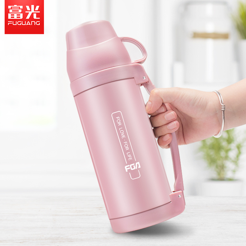 Rich Light Insulation Cup Large Capacity 1000ml Baby Baby Out Cute Portable Stainless Steel Outdoor Kettle Woman
