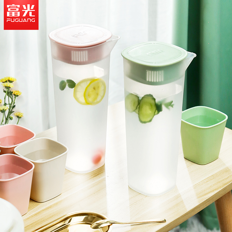 Rich Light Cold Kettle High Temperature Resistant Cold Kettle Plastic Home Cool Teapot Cool White Open Kettle Large Capacity Ice Kettle