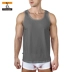 VO nam vest siêu mỏng cotton mềm mại thoáng khí mùa hè cổ tròn Slim cơ sở cơ bản không tay áo - Áo vest cotton áo ba lổ Áo vest cotton