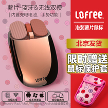 Loffie Rose Gold Bluetooth Mouse Bluetooth Mouse for Mac iPad Tablet PC Laptop
