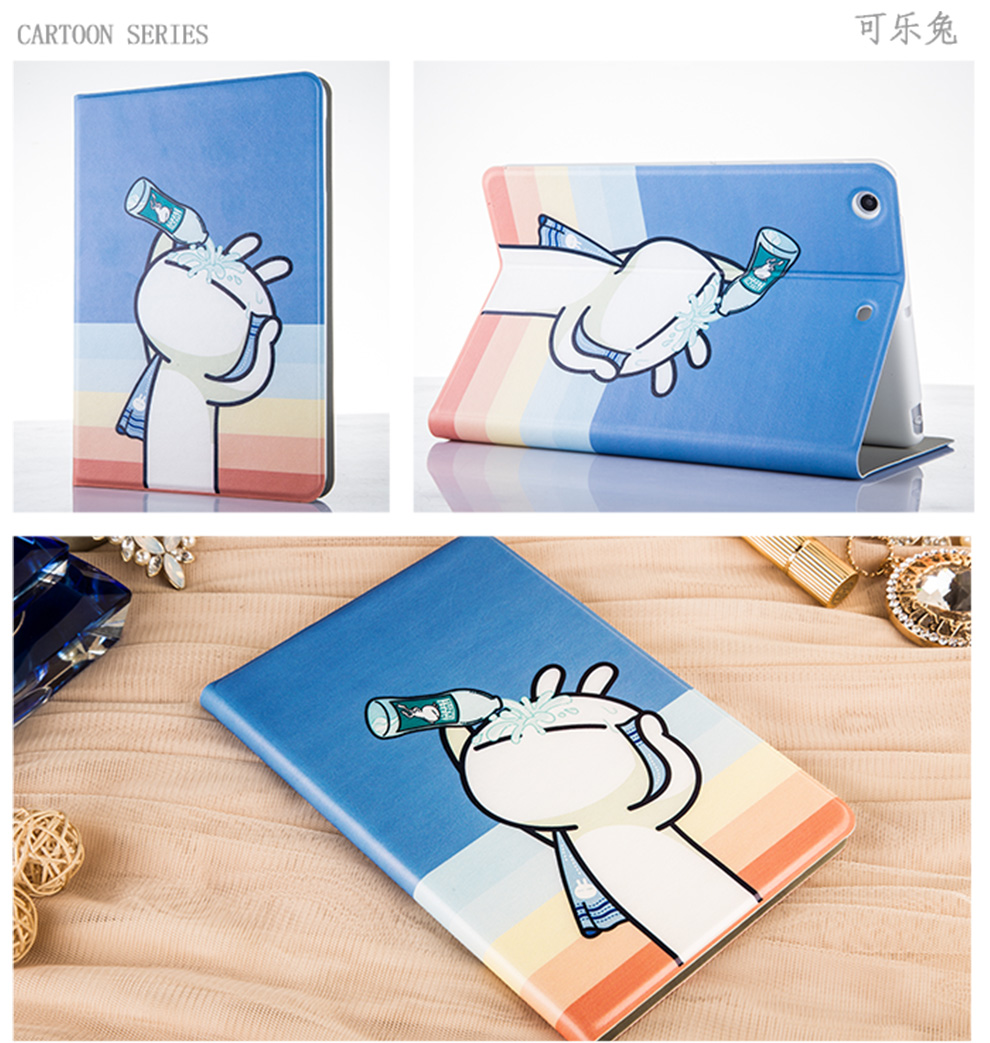Ipad mini2 vỏ bảo vệ mini1 Apple Tablet mini mini3 chống rơi hoạt hình sơn phụ kiện vỏ