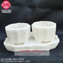 Fine antique small stone basin Stone carving bonsai basin Carving art ornaments Flower pot Narcissus basin