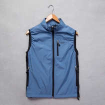 Outdoor Sports spring and summer ultra-thin sports vest mens large size multi-pocket breathable quick-drying waistcoat casual waistcoat men