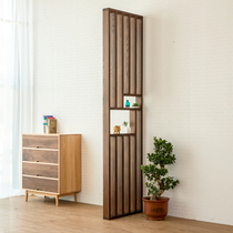 Nordic minimalist modern Chinese solid wood screen oak partition Entrance Living Room Genguan Office Custom Environmental Protection