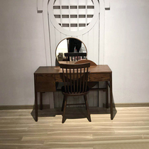 Solid Wood Sunrise Dresser Nordic Day Style Minimalist Modern Creativity With Mirror Makeup Table Customizable