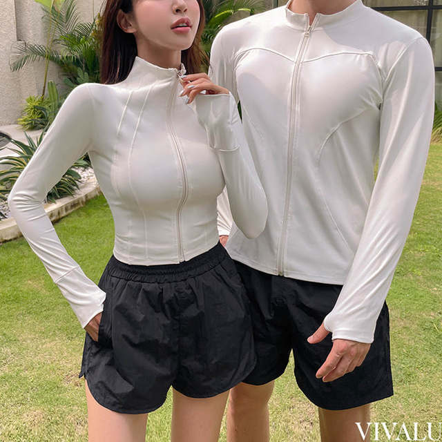 Korean diving suit women's split long-sleeved sun protection swimsuit snorkeling surfing suit men's quick-drying jellyfish suit couple set