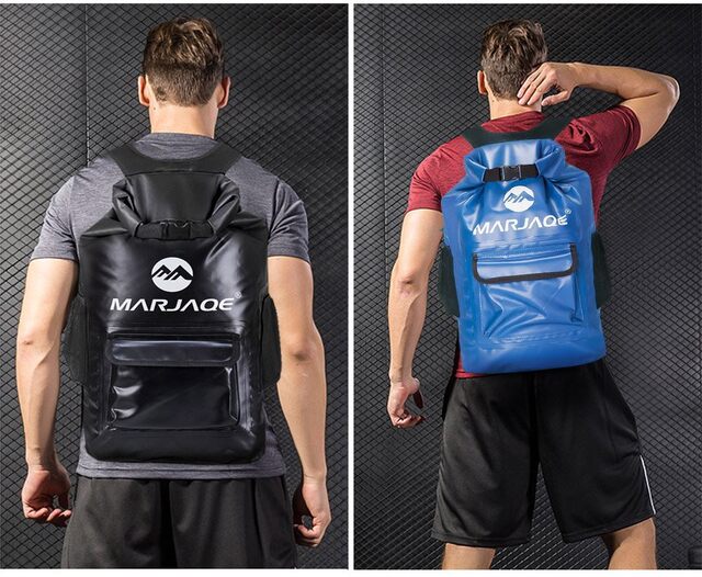 Shoulder waterproof bag, swimming rafting bag, universal men's and women's waterproof bag, dry and wet separation beach bag, mountaineering camping outdoor