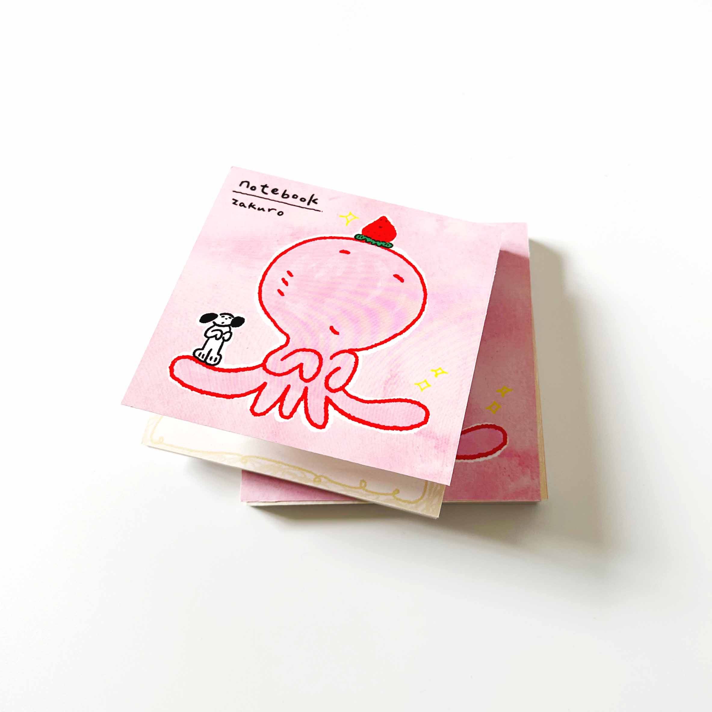 Pomegranate zakuro｜Exclusive small notepad, memo pad, original illustration, gift book