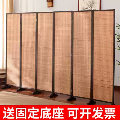 Japanese-style bamboo screen Living room bedroom block mobile folding partition wall household folding screen baffle wine restaurant flat wind