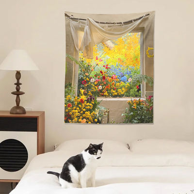The stunning Monet Window has become a popular photo spot for the background fabric renovation, garden window hanging fabric, and apartment dormitory decoration