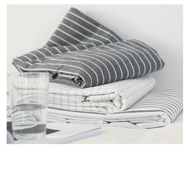 Tấm bông được giặt theo phong cách Nhật Bản một mảnh 1,5 / 1,8 mét tấm giường cotton ký túc xá sinh viên tấm đôi - Khăn trải giường thảm trải giường thay đệm