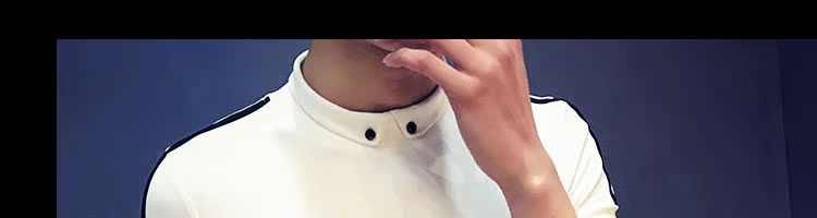Mùa hè mới Anh trang trí đầu người đàn ông Áo sơ mi polo ngắn tay xã hội anh chàng ve áo áo polo trắng