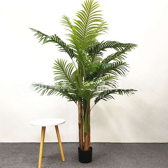 Clothing Store Artificial Plants, Green Plants, Living Room Fake Flower Decorations, Floor-Standing Potted Plants, Fake Money Tree, Indoor Areca Palm Bonsai