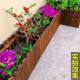 Anticorrosion Wood Flower Box, Rectangular Garden Balcony Flower Pot, Simulated Bamboo Base, Carbonized Flower Pot, Various Specifications