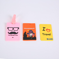 Creative cartoon drop glue luggage tag Silicone luggage tag custom pvc soft rubber luggage tag