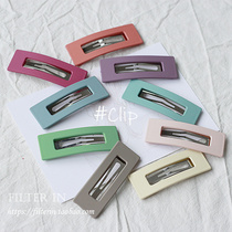 There are filters Korean ins popular color hollow square BB clip hair clip edge clip kas*ane chi