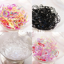 With filter｜Basic practical rubber band girl heart candy color daily hair tie small hair ring value family outfit~