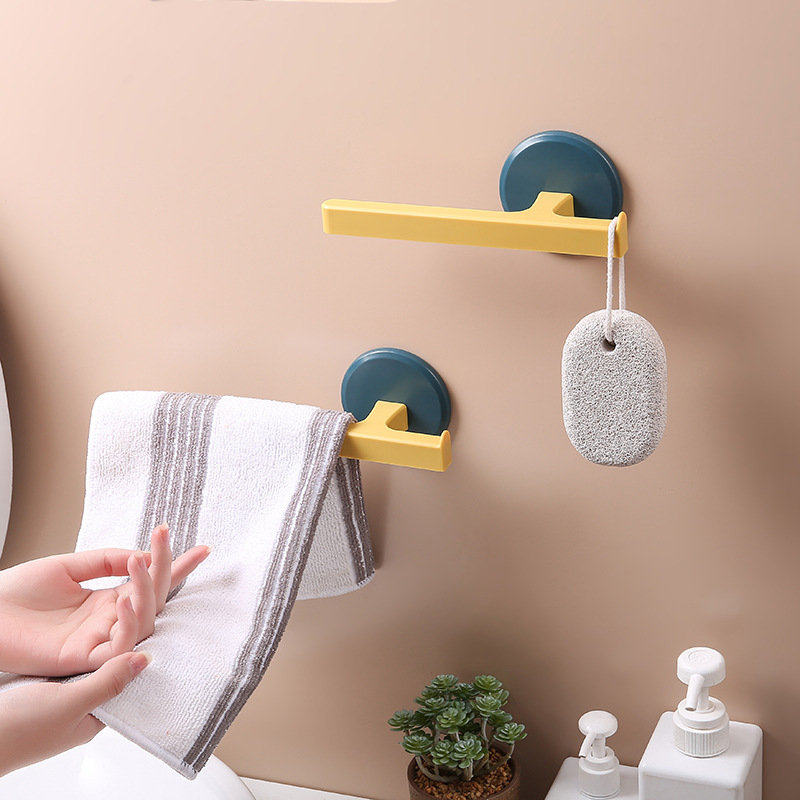 No Mark Towel Hook Minimure No Mark Wall-mounted Slime Hook Bathroom Bath Towel Set Hook Stay-at-home Debris Containing Shelf