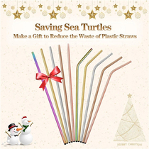 Korean 304 stainless steel straw without disposable color straw straw of straw milk tea drink fruit juice